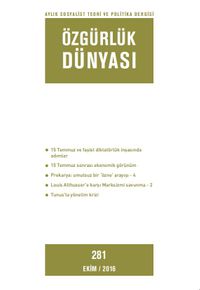 Özgürlük Dünyası / Aylık Sosyalist Teori ve Politika Dergisi / Ekim 2016 Sayı:281