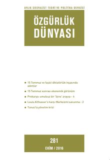 Özgürlük Dünyası / Aylık Sosyalist Teori ve Politika Dergisi / Ekim 2016 Sayı:281
