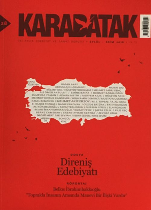 Karabatak İki Aylık Edebiyat ve Sanat Dergisi Eylül-Ekim 2016 Sayı:28