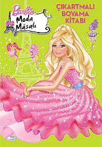Barbie Moda Masalı Çıkartmalı Boyama Kitabı
