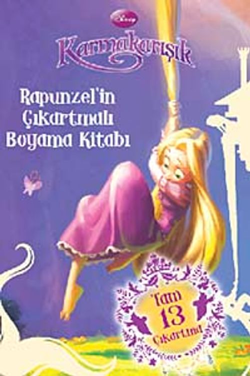 Rapunzel'in Çıkartmalı Boyama Kitabı