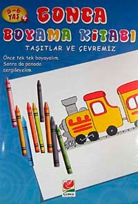 Taşıtlar ve Çevremiz / Gonca Boyama Kitabı -4