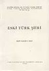 Eski T&uuml;rk Şiiri