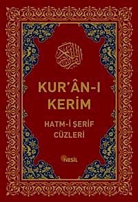 Kur'an-ı Kerim Hatm-i Şerif Cüzleri (Kutulu)