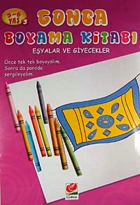 Eşyalar ve Giyecekler / Gonca Boyama Kitabı -3