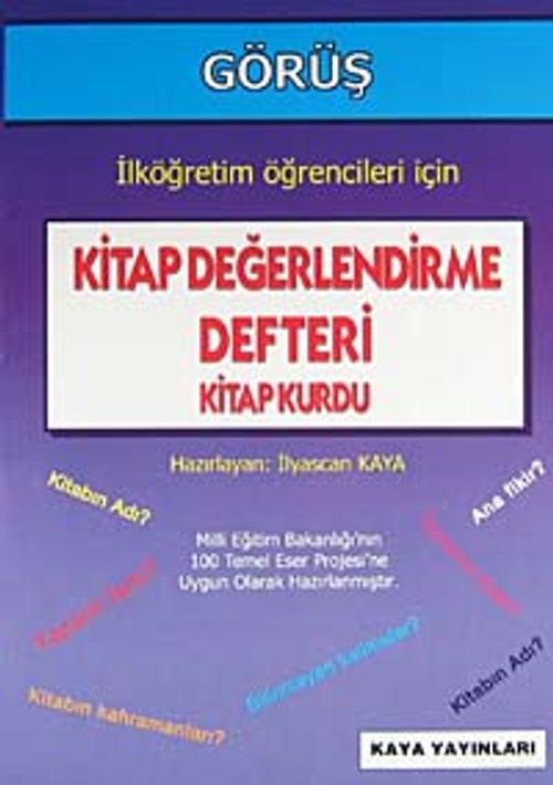 İlköğretim Öğrenciler İçin Kitap Değerlendirme Defteri