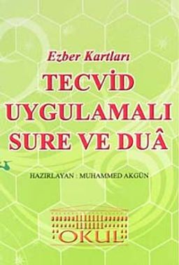 Tecvid Uygulamalı Sure ve Dua / Ezber Kartları
