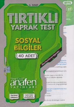 5. Sınıf Sosyal Bilgiler Tırtıkı Yaprak Test (40 Adet)