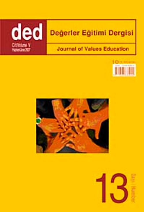 Değerler Eğitimi Dergisi  13. Sayı