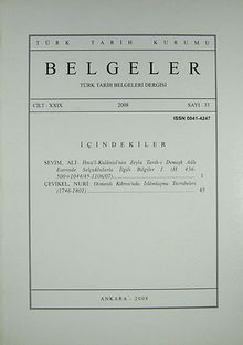 Belgeler Dergisi Sayı 33