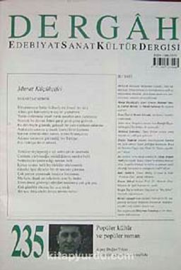 Dergah Edebiyat Sanat Kültür Dergisi Sayı:235 Eylül 2009