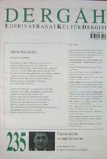 Dergah Edebiyat Sanat Kültür Dergisi Sayı:235 Eylül 2009
