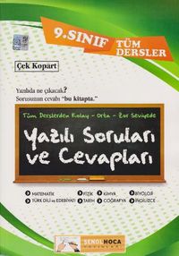 9. Sınıf Tüm Dersler Yazılı Soruları ve Cevapları