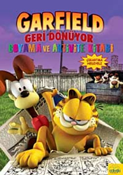 Garfield Geri Dönüyor Boyama ve Aktivite Kitabı (Çıkartma Hediyeli)