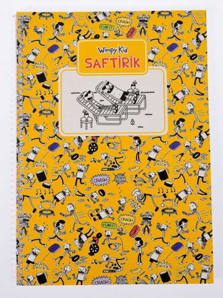 Saftirik Wimpy Kid A4 Kareli Okul Defteri (SFT304)