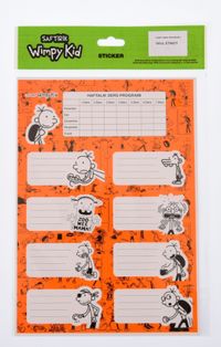 Saftirik Wimpy Kid Ders Programlı Okul Etiketi (SFT602)