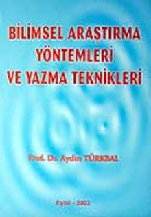 Bilimsel Araştırma Yöntemleri ve Yazma Teknikleri