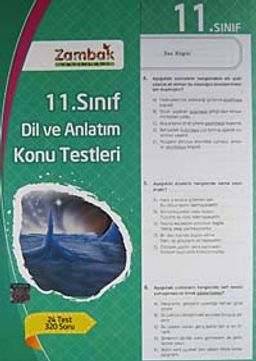 11. Sınıf Dil ve Anlatım Konu Testleri (24 Test)