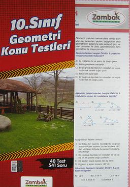 10. Sınıf Geometri Konu Testleri (40 Test-541 Soru)