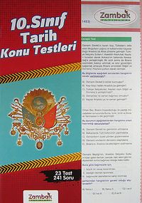 10. Sınıf Tarih Konu Testleri (23 Test-241 Soru)