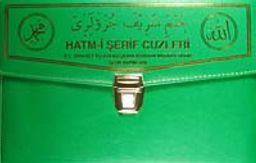 Kur'an-ı Kerim Hatim Cüzleri / 30 Cüz Deri Çantalı -Rahle Boy (Kod:102)