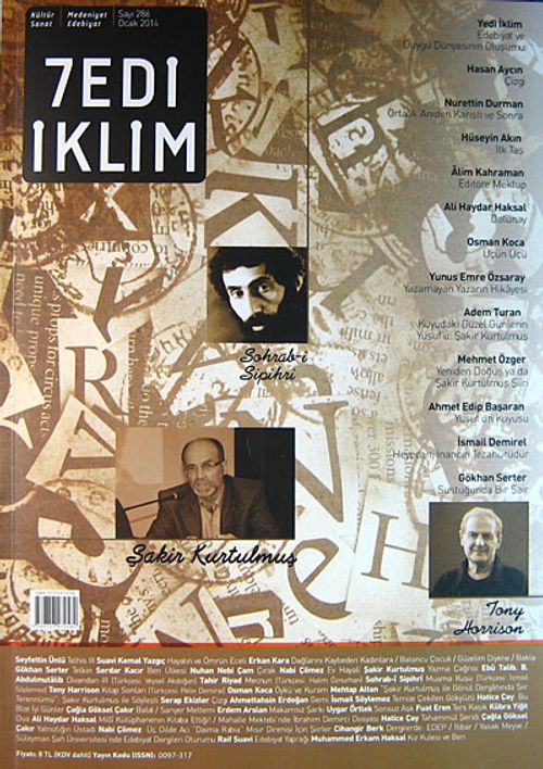 Sayı :286 Ocak 2014 Kültür Sanat Medeniyet Edebiyat Dergisi