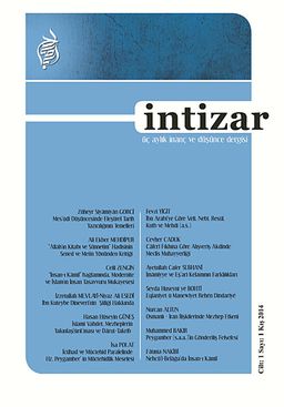 İntizar Üç Aylık İnanç ve Düşünce Dergisi Cilt:1 Sayı:1 Kış 2014