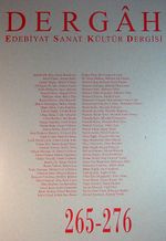 Dergah Edebiyat Sanat Kültür Dergisi 265-276 Cilt:23