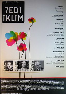 Sayı :289 Nisan 2014 Kültür Sanat Medeniyet Edebiyat Dergisi