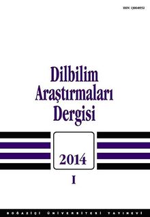 Dilbilim Araştırmaları Dergisi 2014/1