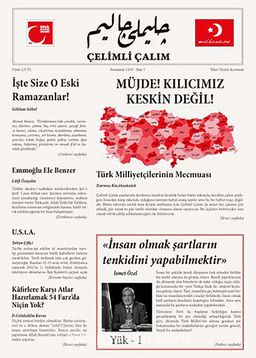 Çelimli Çalım Türk Milliyetçilerinin Mecmuası Aylık Dergi Yıl:1 Sayı:1