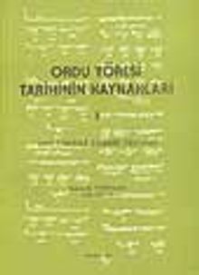 Ordu Yöresi Tarihinin Kaynakları 1