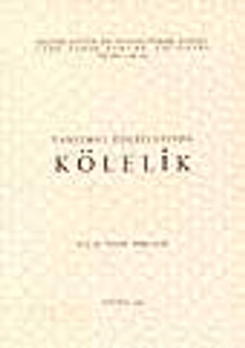 Tanzimat Edebiyatında Kölelik
