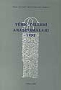 Türk Dilleri Araştırmaları 1992
