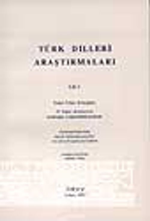 Türk Dilleri Araştırmaları 1993 cilt 3