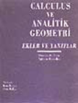 Calculus and Analytic Geometry (2 cilt) takım