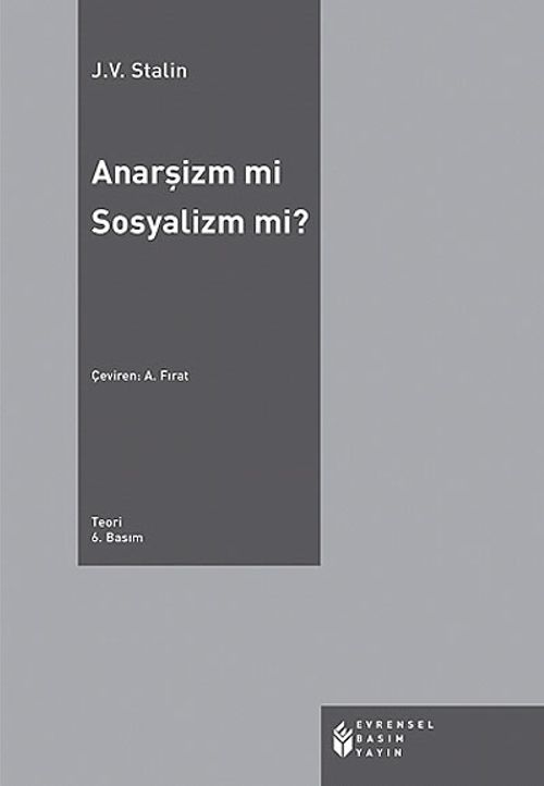 Anarşizm mi Sosyalizm mi?