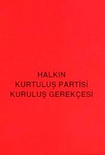 Halkın Kurtuluş Partisi Kuruluş Gerekçesi (Cep Boy)