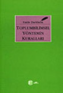 Toplumbilimsel Yöntemin Kuralları