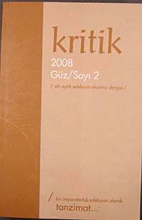 Kritik / Sayı:2 Güz 2008 Altı Aylık Edebiyat Eleştiri Dergisi