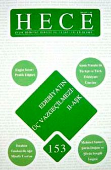 Sayı:153 Eylül 2009 Hece Aylık Edebiyat Dergisi
