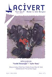 Lacivert Öykü ve Şiir Dergisi Yıl:5 Sayı:29 Eylül-Ekim 2009