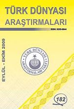 Türk Dünyası Araştırmaları Vakfı Tarih Dergisi Eylül-Ekim 2009 :182