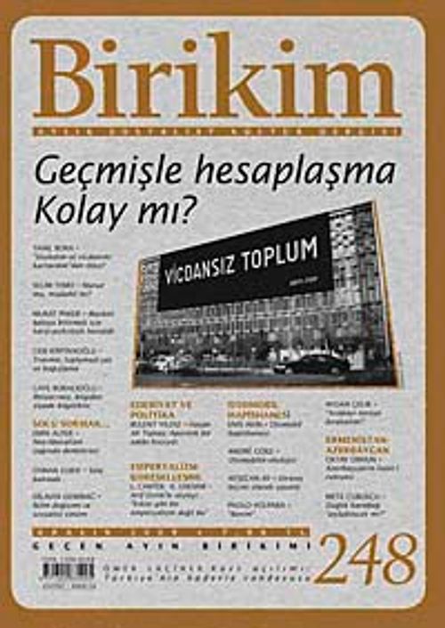 Birikim / Sayı:248  Yıl: 2009 / Aylık Sosyalist Kültür Dergisi