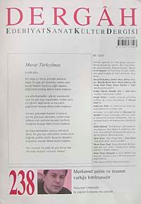 Dergah Edebiyat Sanat Kültür Dergisi Sayı:238 Aralık 2009