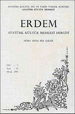 Erdem Dergisi Dört Aylık Cilt:7 Sayı:19  Ocak 1991