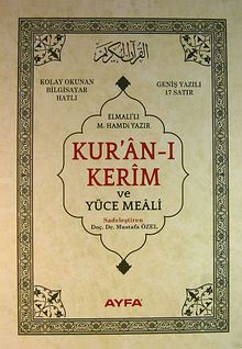 Hak Dini Kur'an Dili Kur'an-ı Kerim ve Yüce Meali - Rahle Boy (Kod:114)