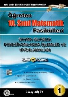 Öğreten 10. Sınıf Matematik Fasikülleri 1 / Sayma Olasılık Fonksiyonlarda İşlemler ve Uygulamaları Konu Anlatımlı