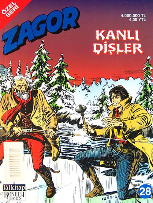 Zagor -28 Kanlı Dişler (Özel Seri)