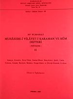 387 Numaralı Muhasebe-i Vilayet-i Karaman ve Rum Defteri (937-1530)-II